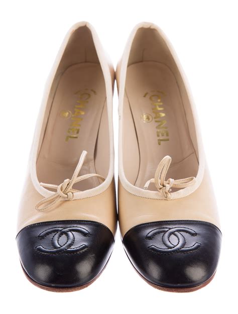 cap toe shoes women's chanel